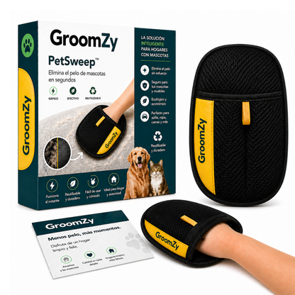 GroomZy™ PetSweep  Elimina el Pelo de Mascotas en Segundos
