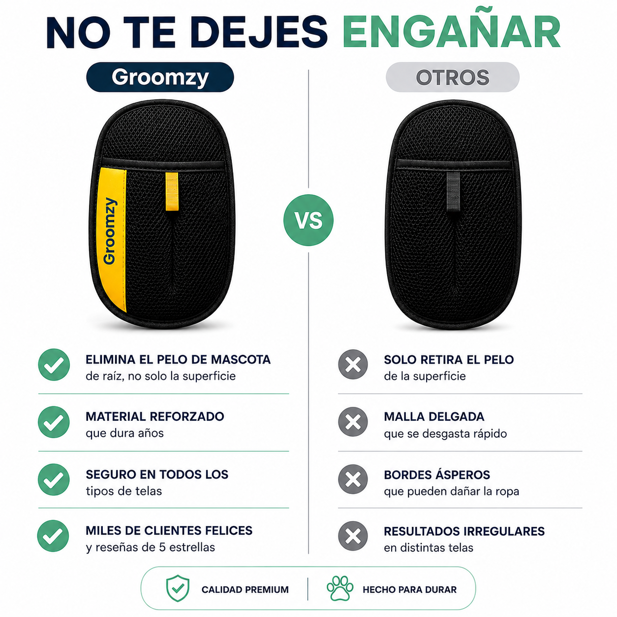 GroomZy™ PetSweep  Elimina el Pelo de Mascotas en Segundos